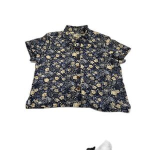 Havana Jack's Cafe Hawaiian Shirt Cropped Size XL